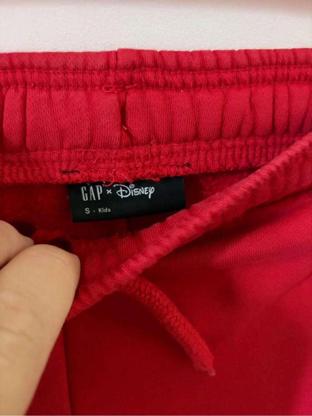 GAP x Disney Kids Red Sweatpants with Drawstring size small